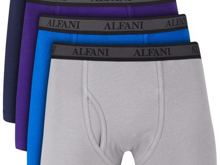 ALFANI Purple Solid Everyday Boxer Brief Hot on Sale