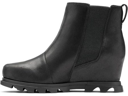 SOREL Womens Black Goring Round Toe Wedge Booties Sale