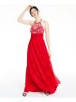 B DARLIN Womens Embellished Sleeveless Halter Full-Length Prom Fit + Flare Dress Online