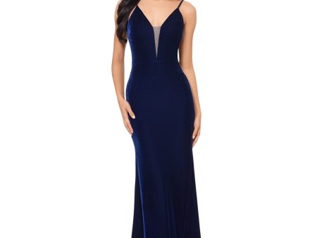 B&A  BY BETSY & ADAM Womens Lined Spaghetti Strap V Neck Full-Length Evening Gown Dress Online now