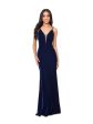 B&A  BY BETSY & ADAM Womens Lined Spaghetti Strap V Neck Full-Length Evening Gown Dress Online now