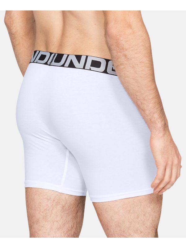 UNDER ARMOUR White Solid Everyday Boxer Brief Hot on Sale