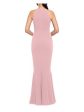 AQUA FORMAL Womens Zippered Round Neck Full-Length Evening Gown Dress Online