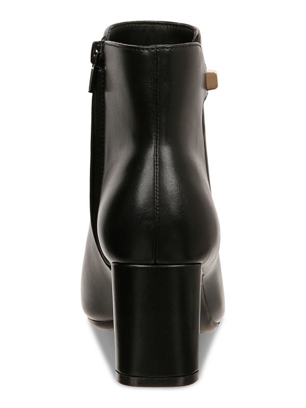 ALFANI Womens Black Padded Paam Almond Toe Sculpted Heel Zip-Up Dress Booties M Online now