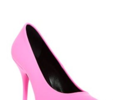 BALENCIAGA Womens Pink Padded Knife Pointed Toe Stiletto Slip On Pumps Shoes For Discount