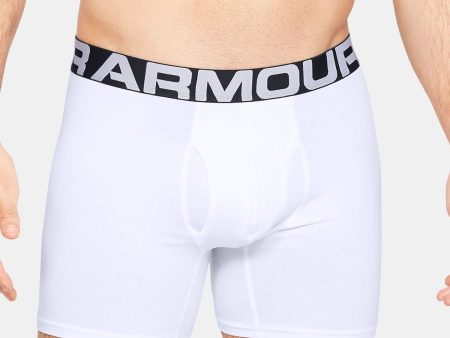 UNDER ARMOUR White Solid Everyday Boxer Brief Hot on Sale