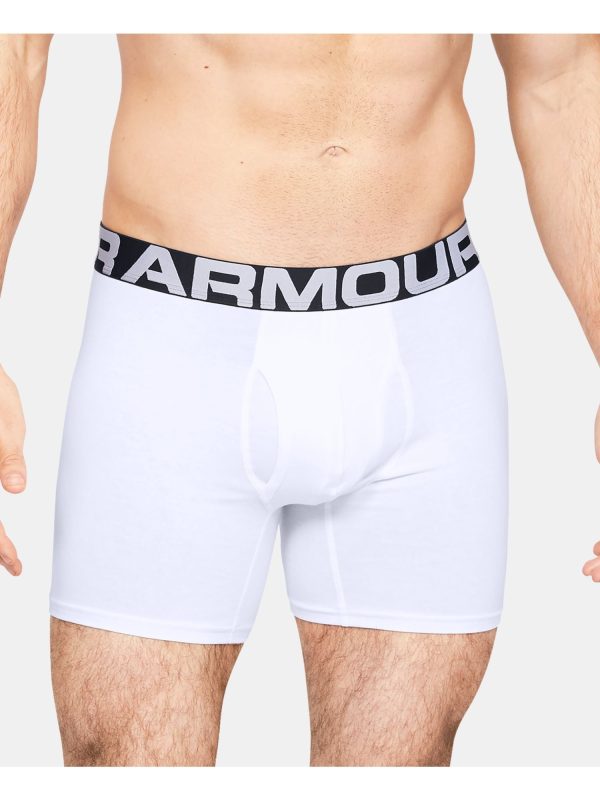 UNDER ARMOUR White Solid Everyday Boxer Brief Hot on Sale