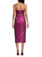 DONNA KARAN NEW YORK Womens Pink Zippered Lined Slit Back Hem Spaghetti Strap Sweetheart Neckline Maxi Cocktail Sheath Dress For Discount