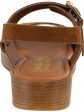 BELLA VITA Womens Brown 1 2  Platform Tay-italy Round Toe Wedge Buckle Leather Slingback Sandal WW Online Sale