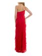 B DARLIN Womens Zippered Sleeveless Asymmetrical Neckline Full-Length Party Gown Dress Online Hot Sale