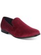 ALFANI Mens Burgundy Padded Zion Round Toe Slip On Loafers Shoes M Cheap