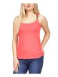 MICHAEL MICHAEL KORS Womens Coral Sleeveless Scoop Neck Tank Top For Discount