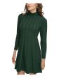 JESSICA HOWARD Womens Green Long Sleeve Mock Neck Short Party Sweater Dress Discount