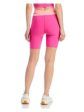 AQUA ATHLETIC Womens Cut Out Color Block Active Wear Bike Shorts Shorts Fashion