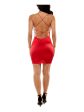 B DARLIN Womens Open Back Sleeveless Cowl Neck Short Party Body Con Dress Hot on Sale