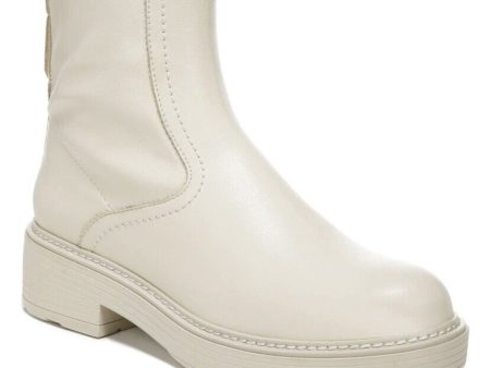 FRANCO SARTO Womens Ivory Goring Karbon Round Toe Block Heel Zip-Up Boots Shoes M Fashion