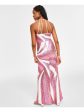 B DARLIN Womens Sequined Sleeveless Halter Maxi Party Gown Dress Supply