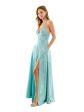 B DARLIN Womens Slitted Spaghetti Strap V Neck Full-Length Formal Gown Dress Online