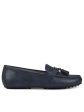 AEROSOLES Womens Navy Comfort Tasseled Deanna Round Toe Slip On Loafers Shoes M Fashion