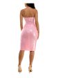 B DARLIN Womens Zippered Sleeveless Strapless Midi Party Body Con Dress Cheap