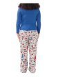 HYBRID APPAREL Blue Graphic Holiday Pajamas Hot on Sale