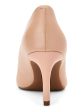 ALFANI Womens Beige Padded Jeules Pointed Toe Stiletto Slip On Leather Pumps Shoes W on Sale