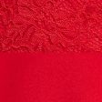 B DARLIN Womens Red Lace 3 4 Sleeve V Neck Short Party Blouson Dress Supply