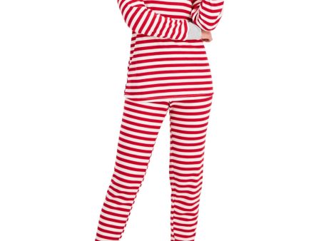 FAMILY PJs Red Striped Everyday Pants Hot on Sale