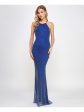 B DARLIN Womens Embellished Sleeveless Halter Full-Length Formal Gown Dress Online Sale