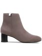 ALFANI Womens Beige Comfort Sylus Round Toe Block Heel Zip-Up Booties M Online Sale