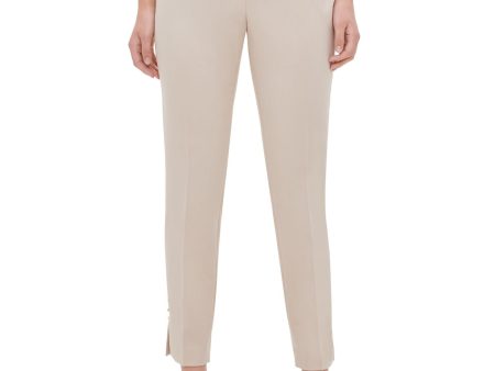 CALVIN KLEIN Womens Zippered Skinny Pants on Sale