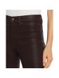 7 FOR ALL MANKIND Womens Brown Pocketed Zippered Coated Ankle Super Skinny Evening High Waist Jeans Online