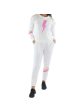 AVA & ESME White Drawstring Graphic Long Sleeve Crew Neck Lounge Sweatsuit Fashion