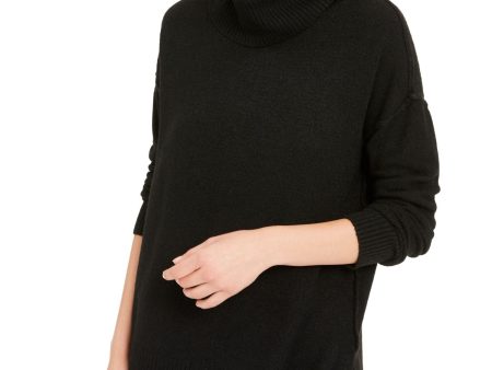 BELLA TILLY X BAR III Womens Black Long Sleeve Turtle Neck Sweater Discount