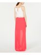 BCX Womens Pink Spaghetti Strap Jewel Neck Maxi Formal Dress Sale