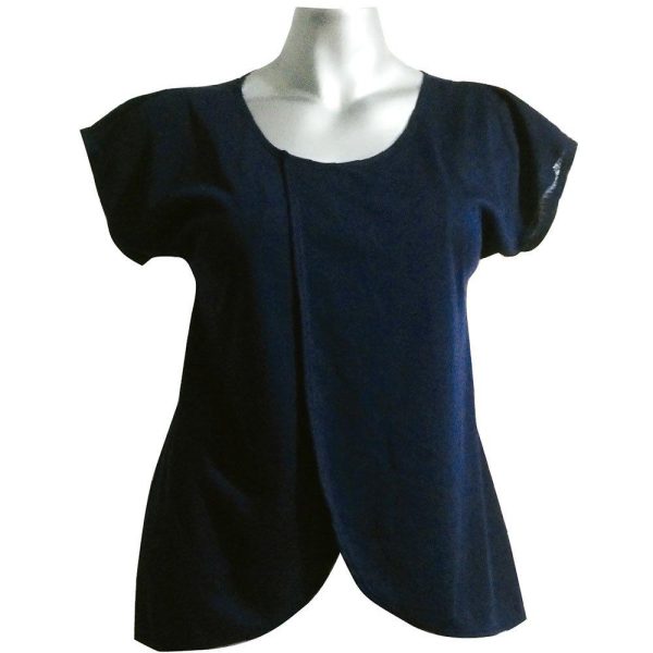 camiseta con cruce frontal gris xs on Sale