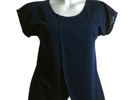 camiseta con cruce frontal negro xl Online Hot Sale