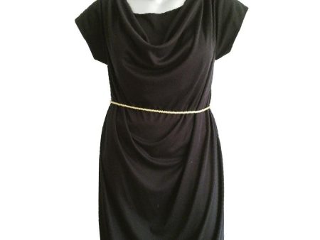 vestido basico con apertura gris xl For Discount