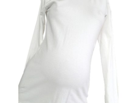 camiseta manga larga basica   blanco 8 Online Hot Sale